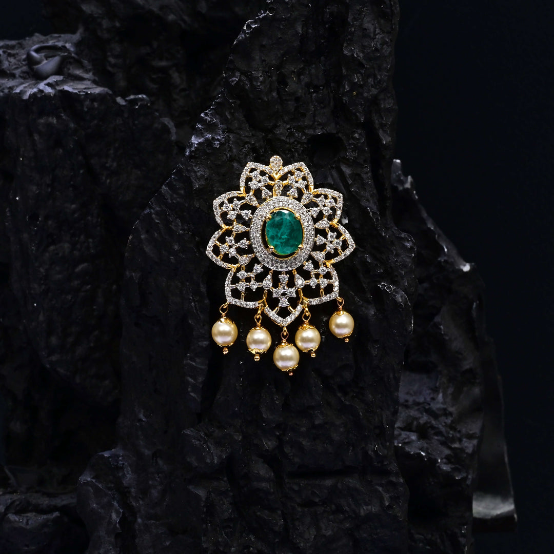CZ Emerald Pendant