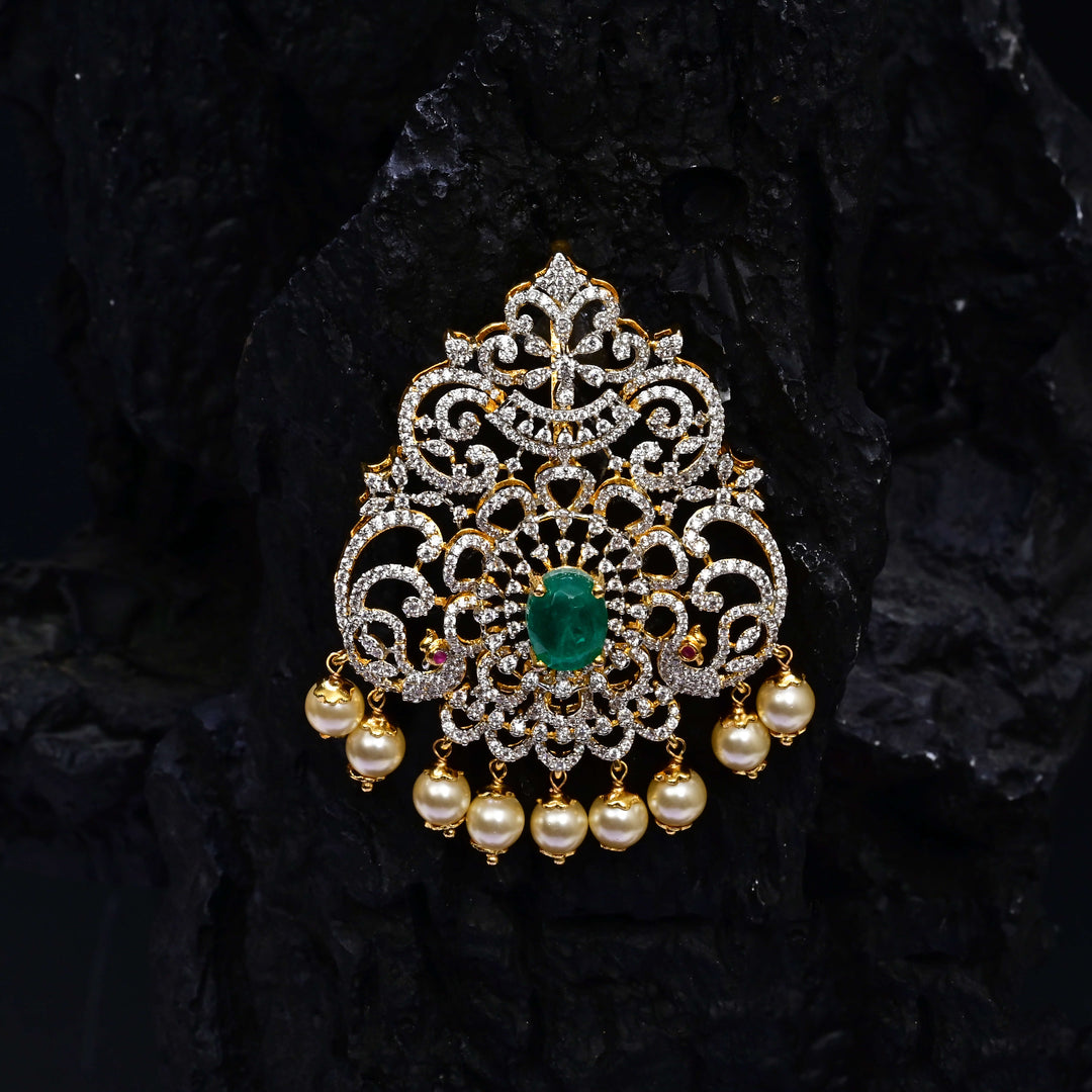 CZ Emerald Pendant