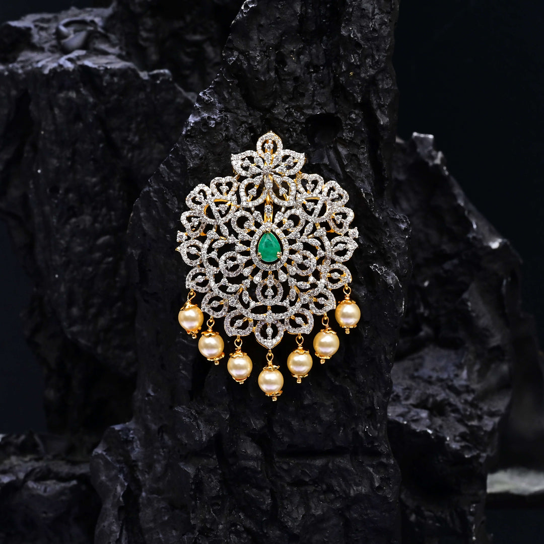 CZ Emerald Pendant