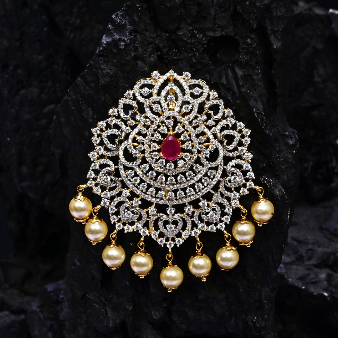CZ Ruby Pendant