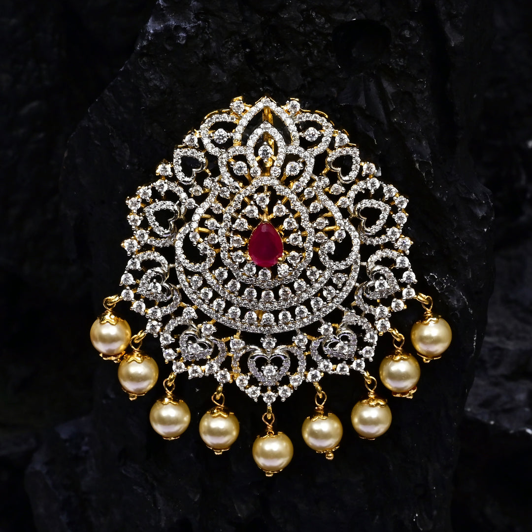 CZ Ruby Pendant