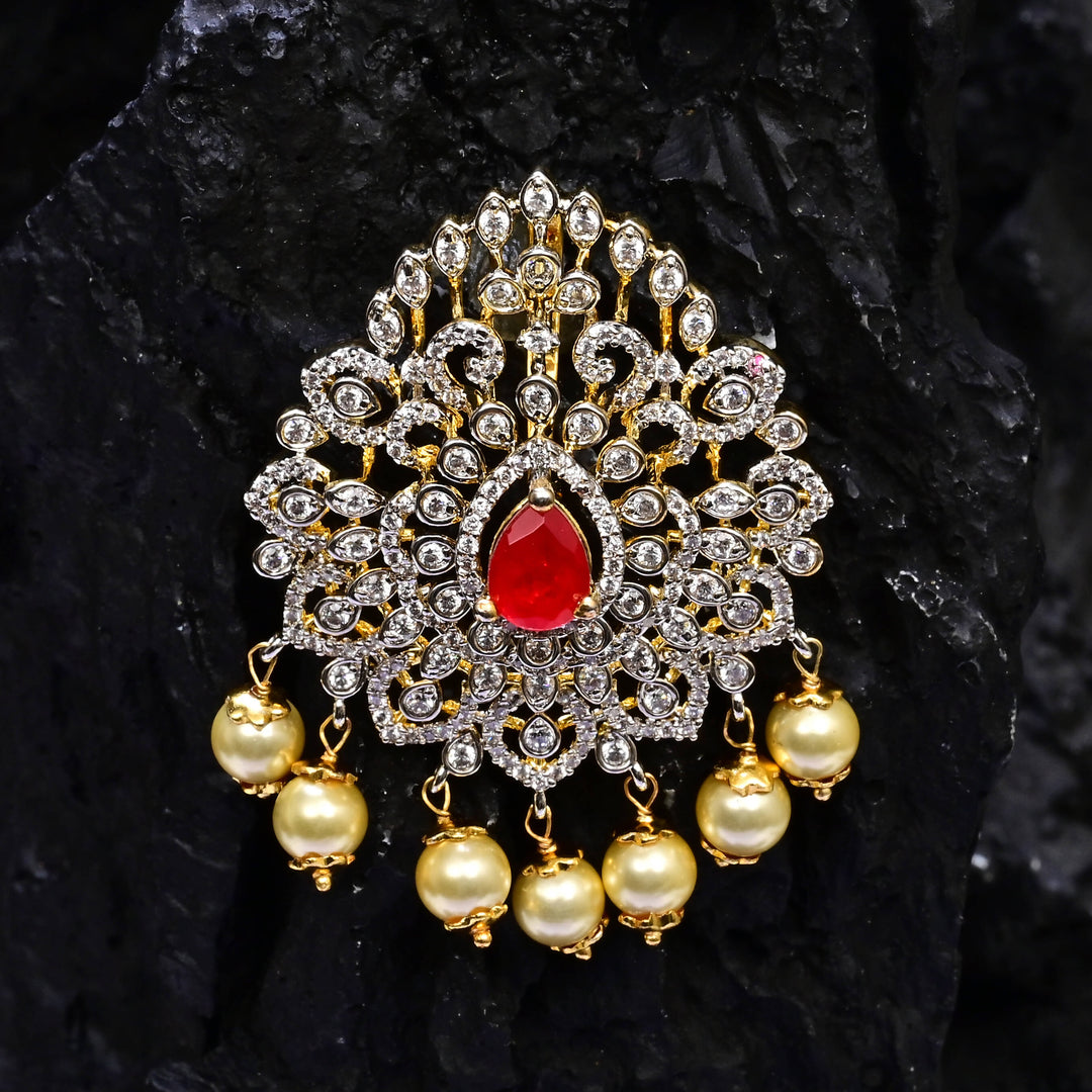 CZ Ruby Pendant