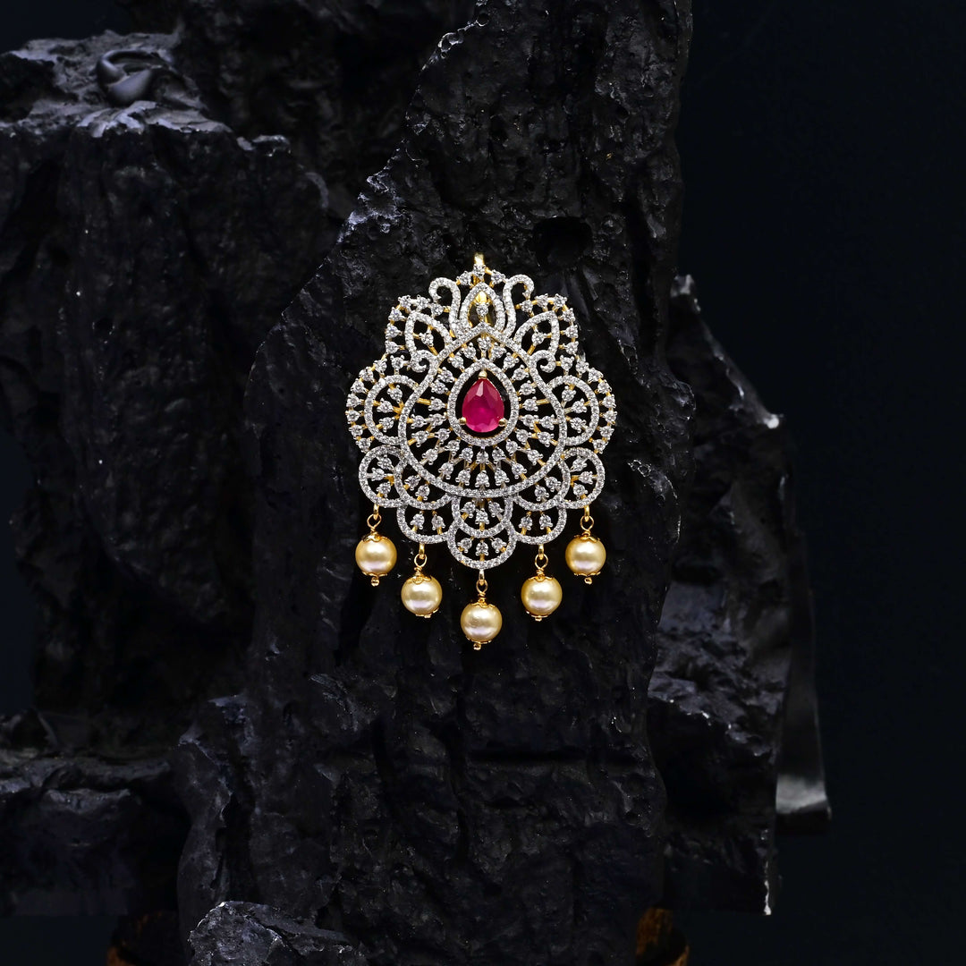 CZ Ruby Pendant