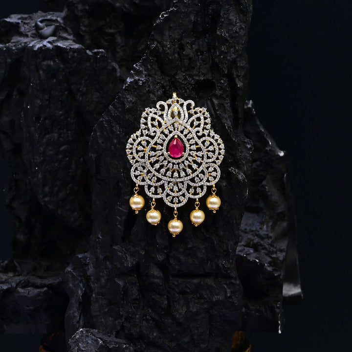 CZ Ruby Pendant