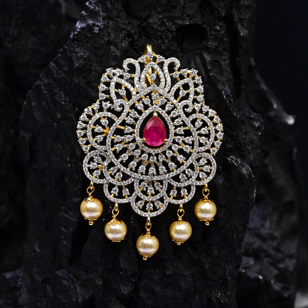 CZ Ruby Pendant
