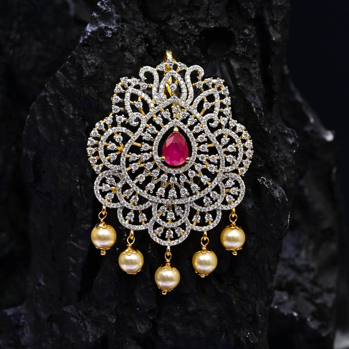 CZ Ruby Pendant
