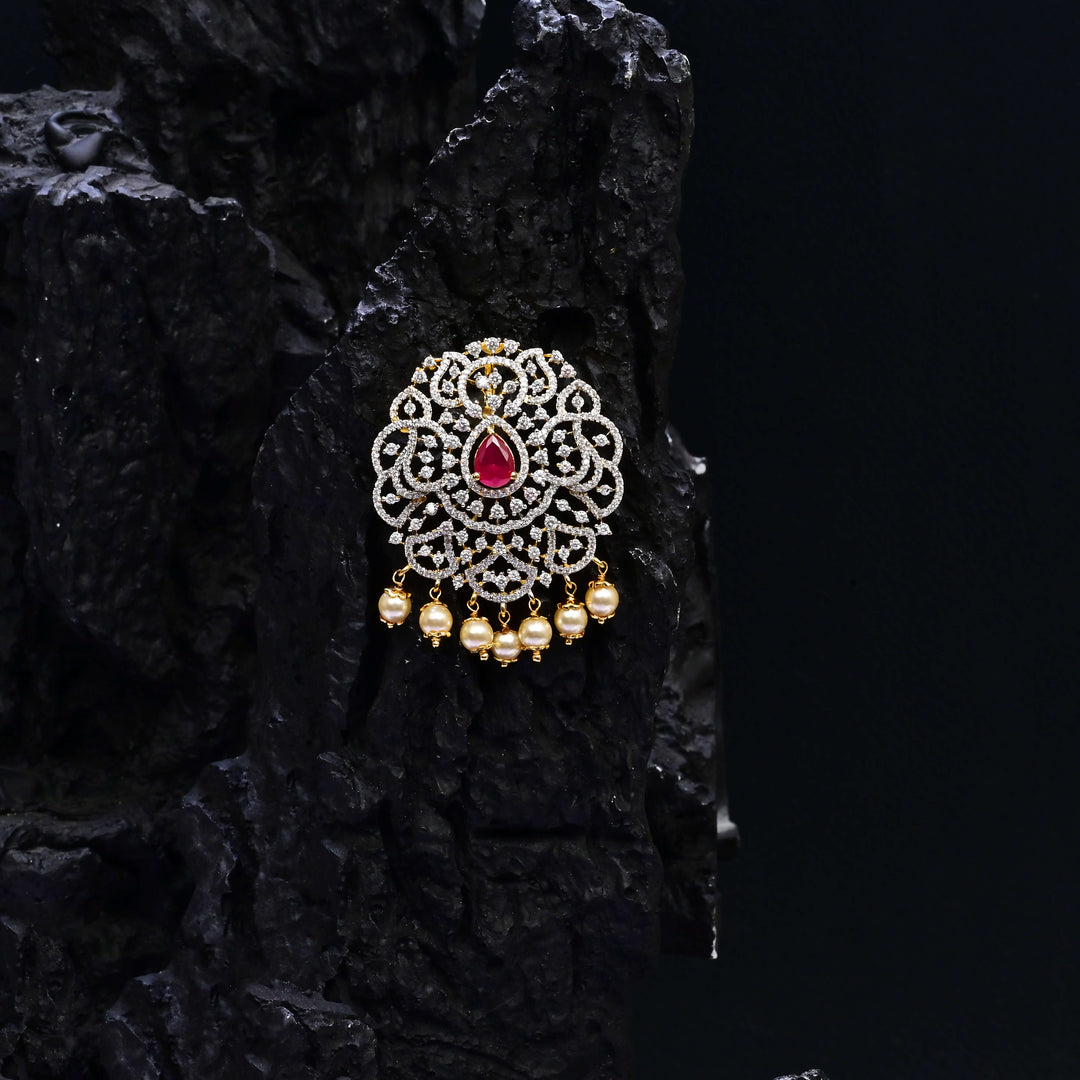 CZ Ruby Pendant