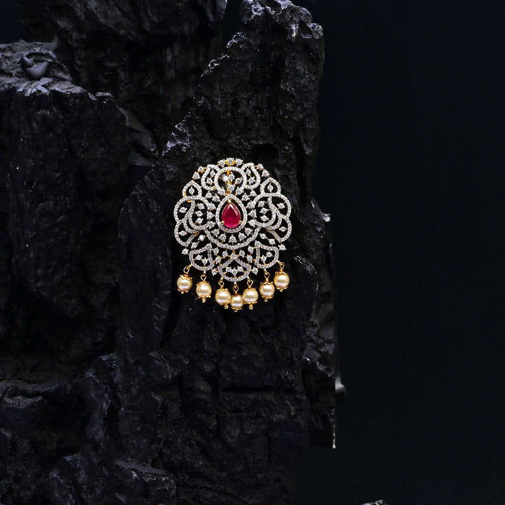 CZ Ruby Pendant