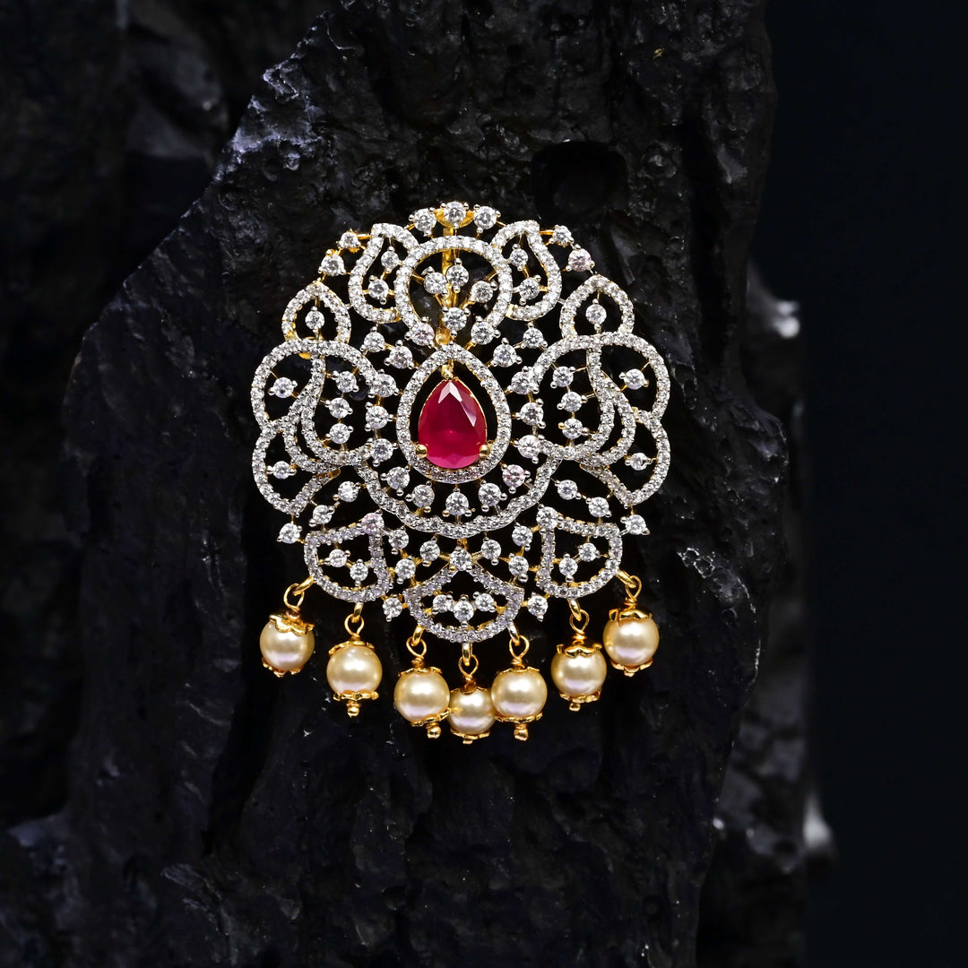 CZ Ruby Pendant