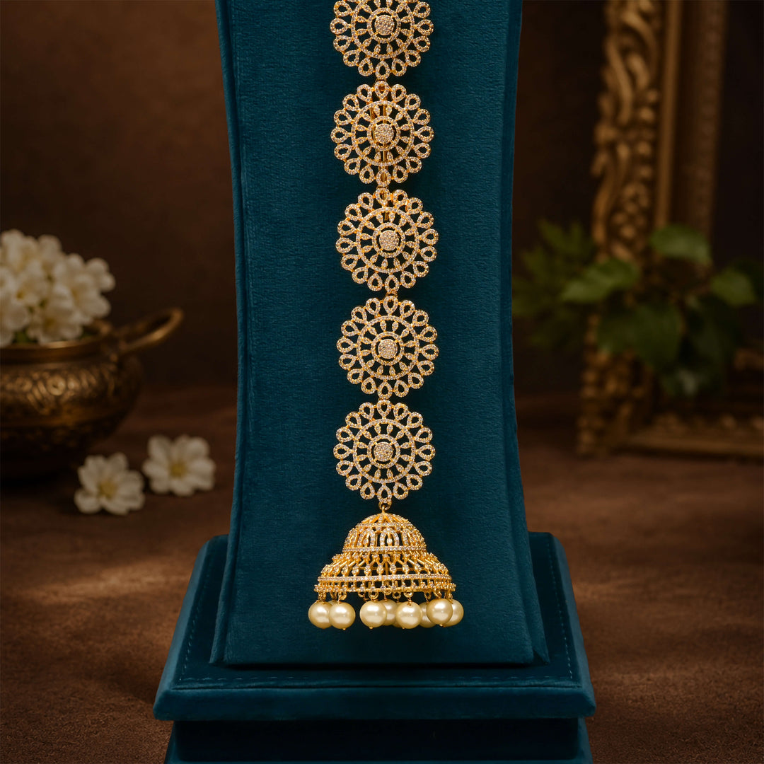 CZ Gold Finish Jada Billa