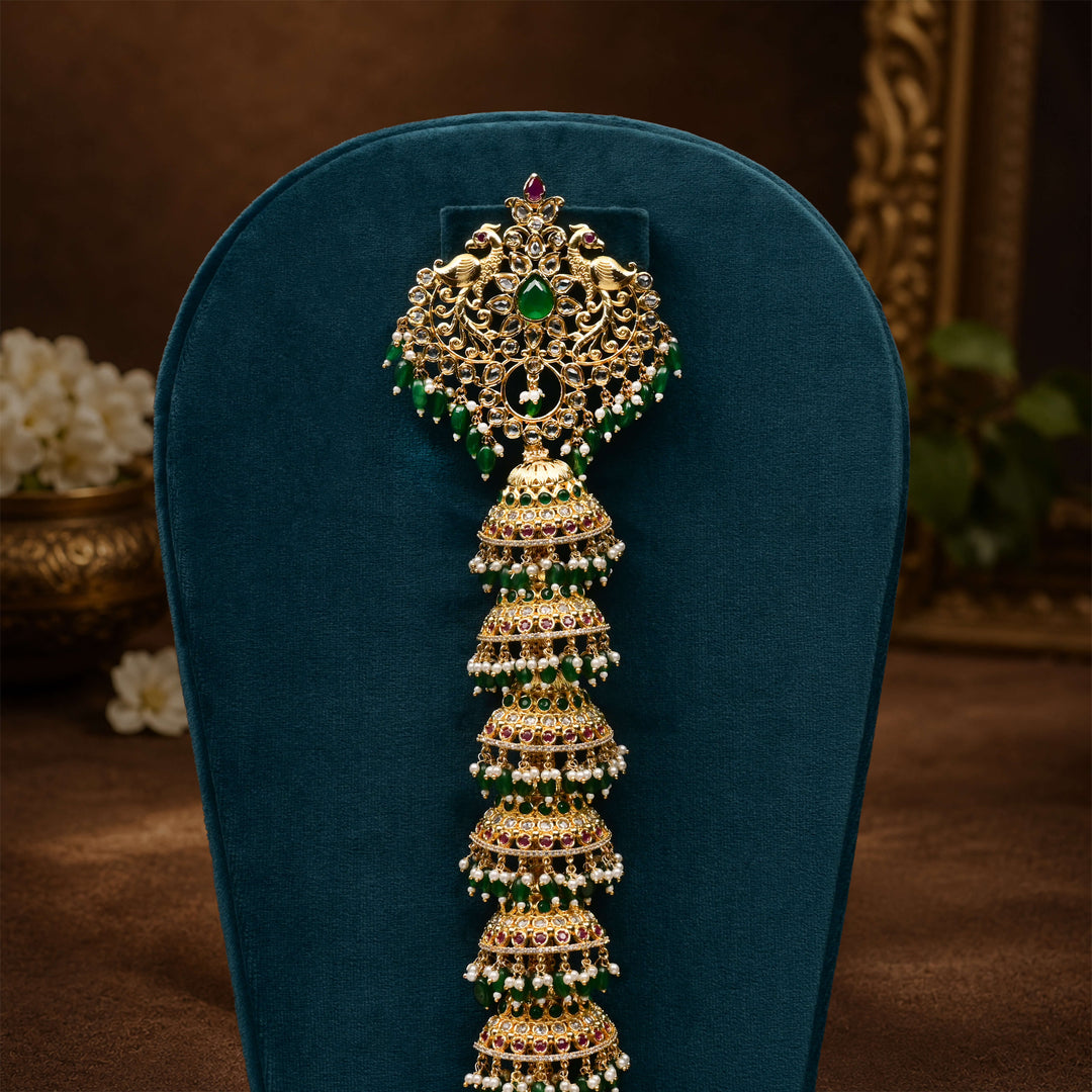 CZ Gold Finish Jada Billa