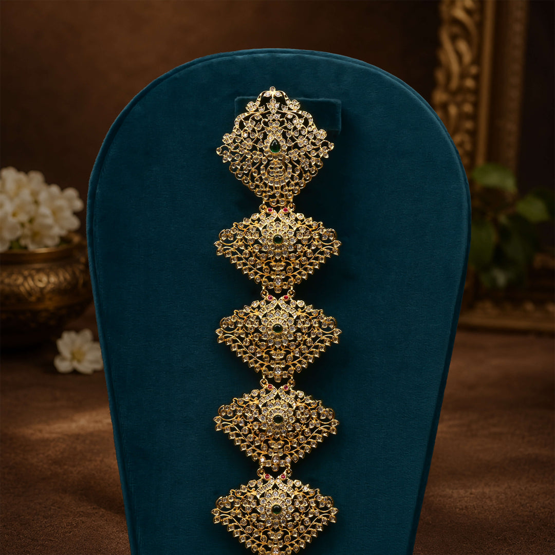CZ Gold Finish Jada Billa