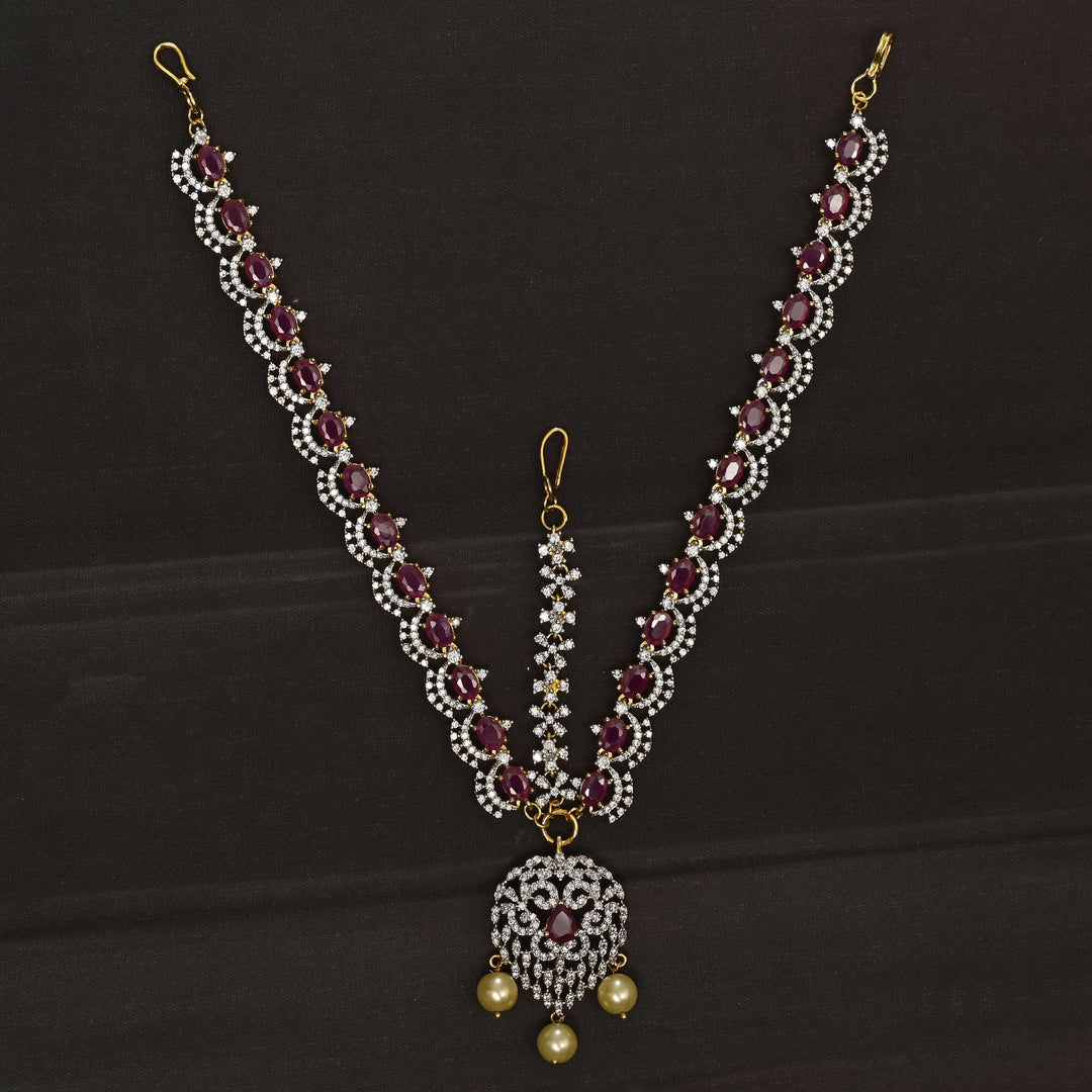 CZ Diamond Finish Mathapatti
