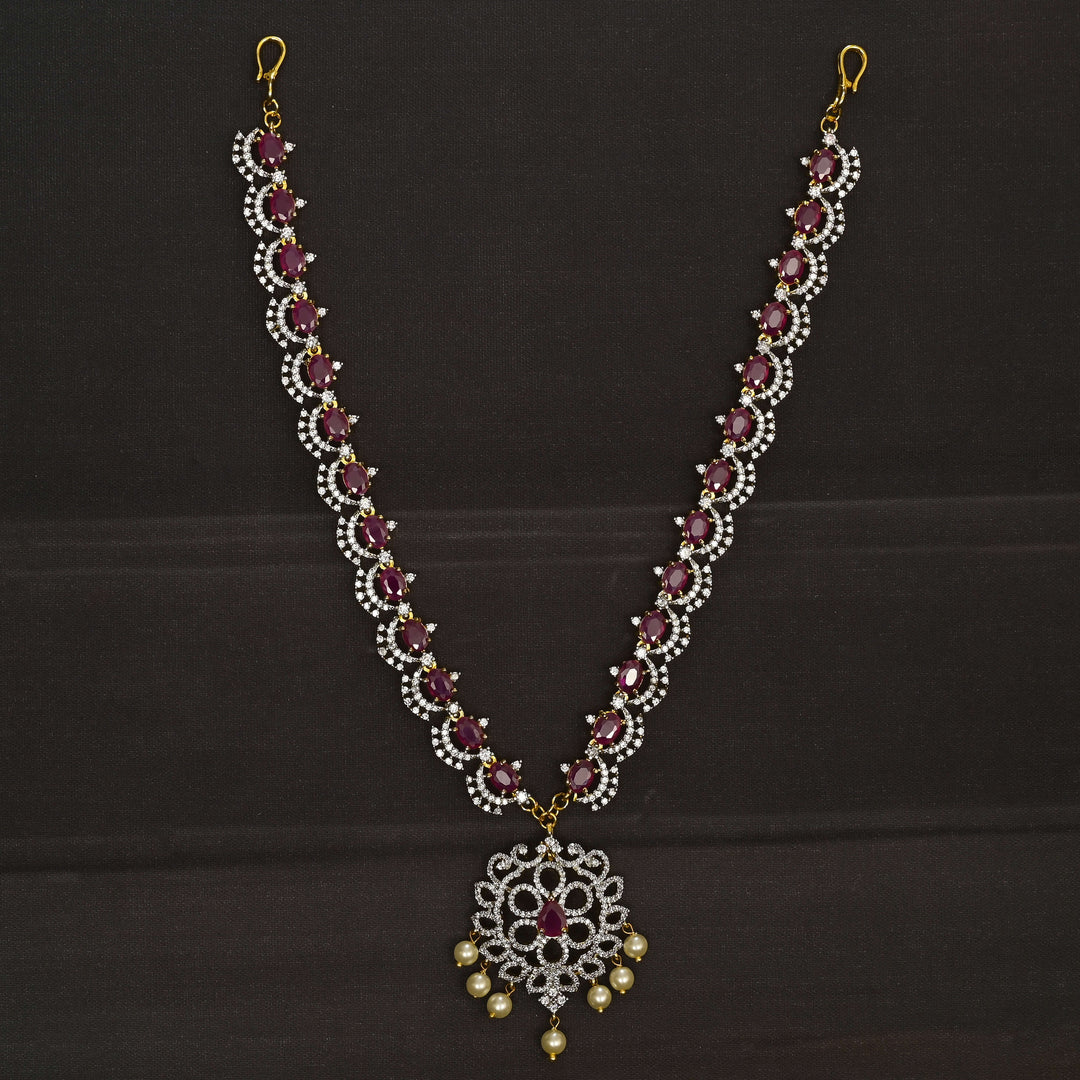 CZ Diamond Finish Mathapatti