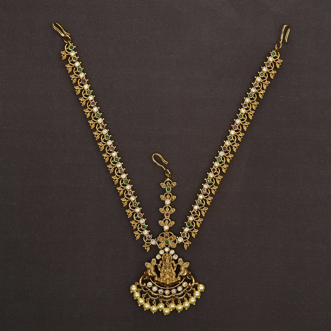 Temple Gold Finish Mathapatti