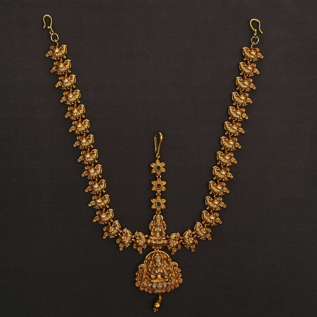 Temple Gold Finish Mathapatti