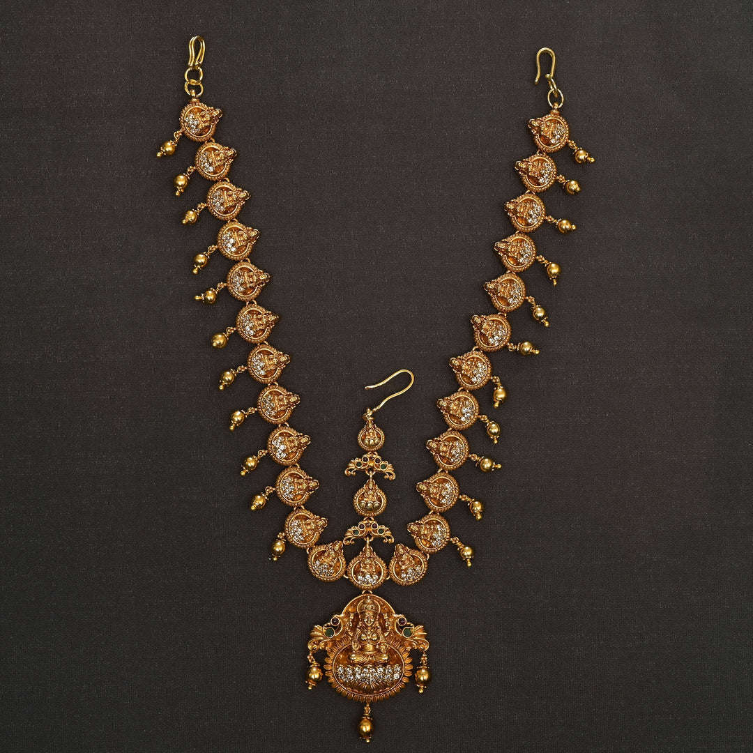 Temple Gold Finish Mathapatti