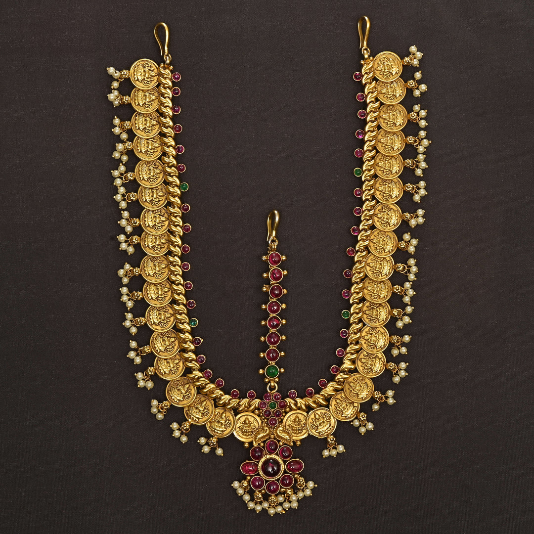 Temple Gold Finish Mathapatti