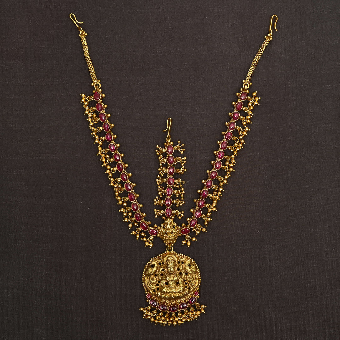 Temple Gold Finish Mathapatti