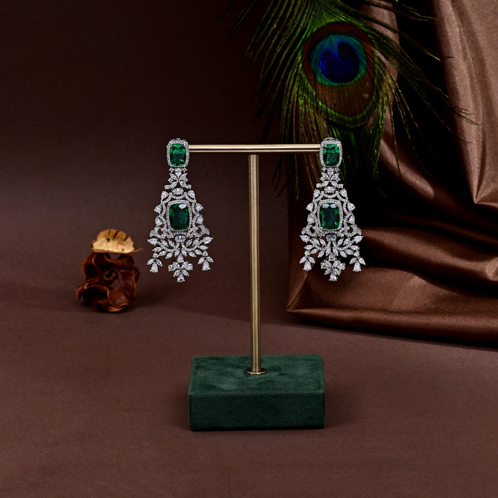 cz emerald choker set