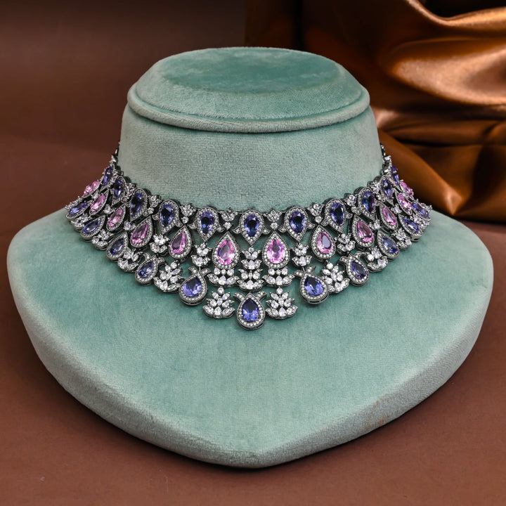 CZ Designer Choker Set