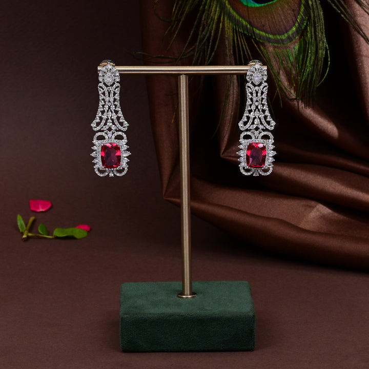 cz ruby choker set