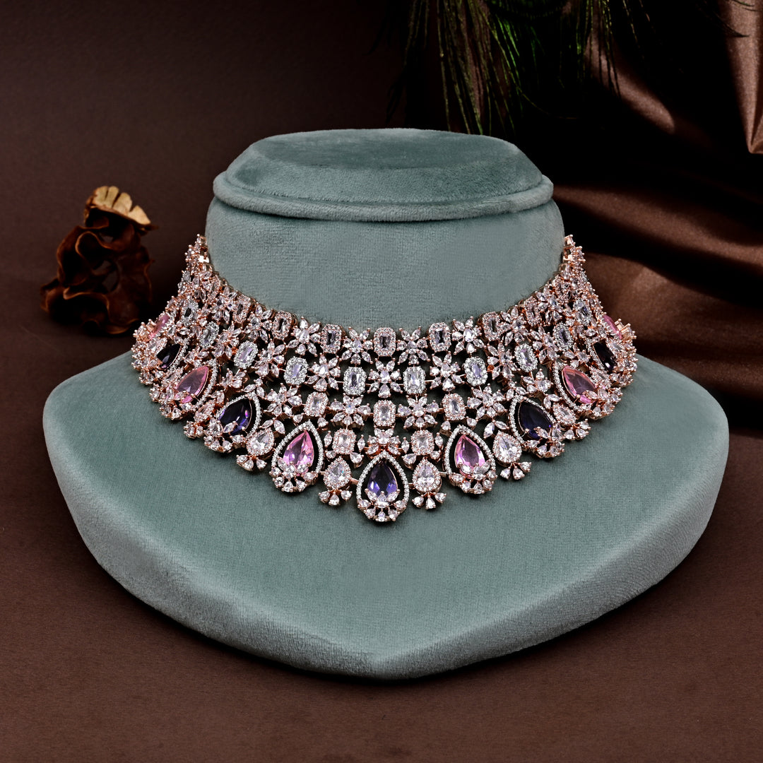 CZ Rose Gold Choker
