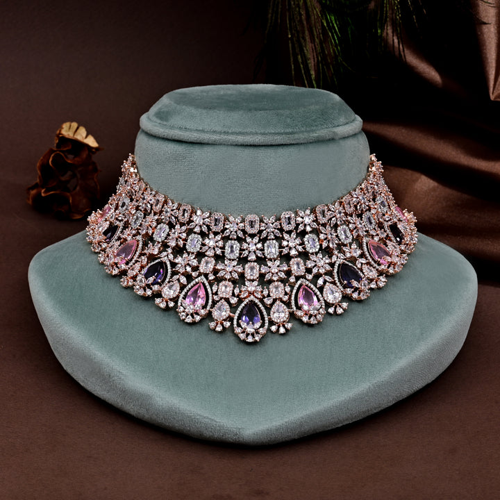 CZ Rose Gold Choker