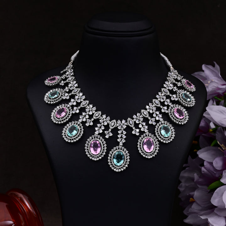 CZ Multicolor Necklace Set