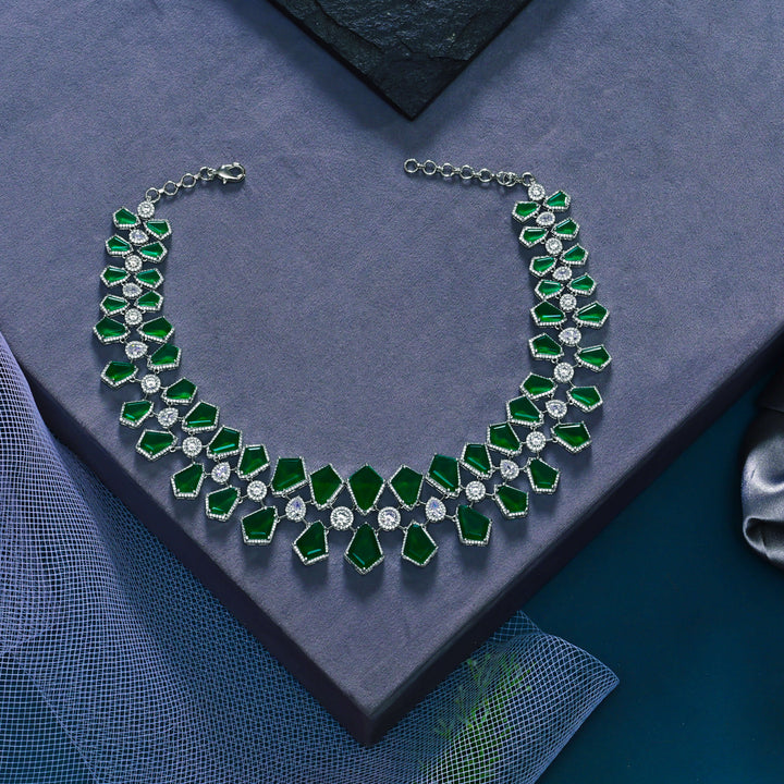 CZ Designer Necklace Set
