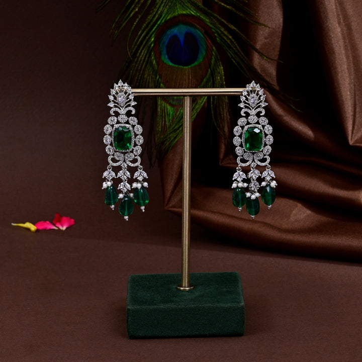 cz emerald choker set