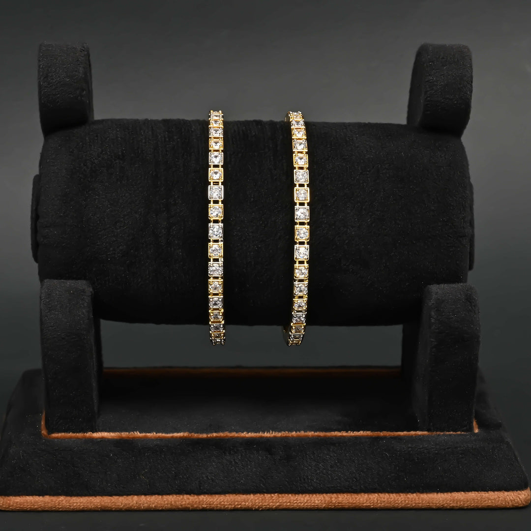 CZ Diamond Finish Bangles