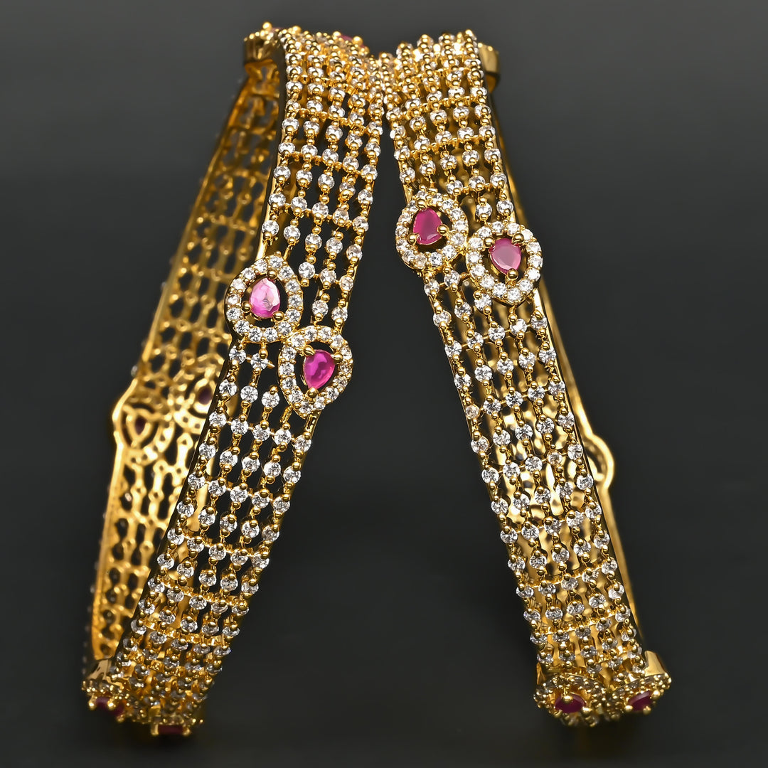 CZ Ruby Bangles