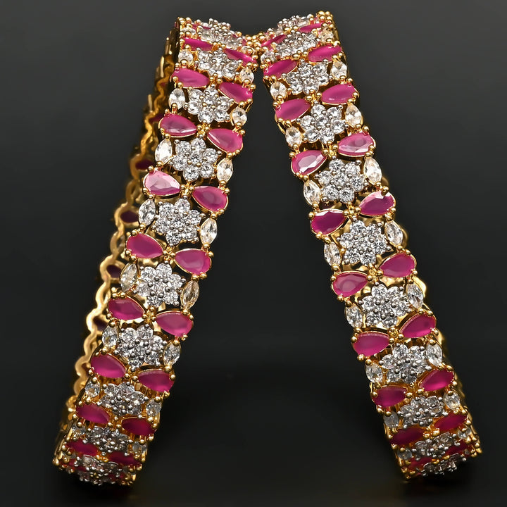 CZ Ruby Bangles