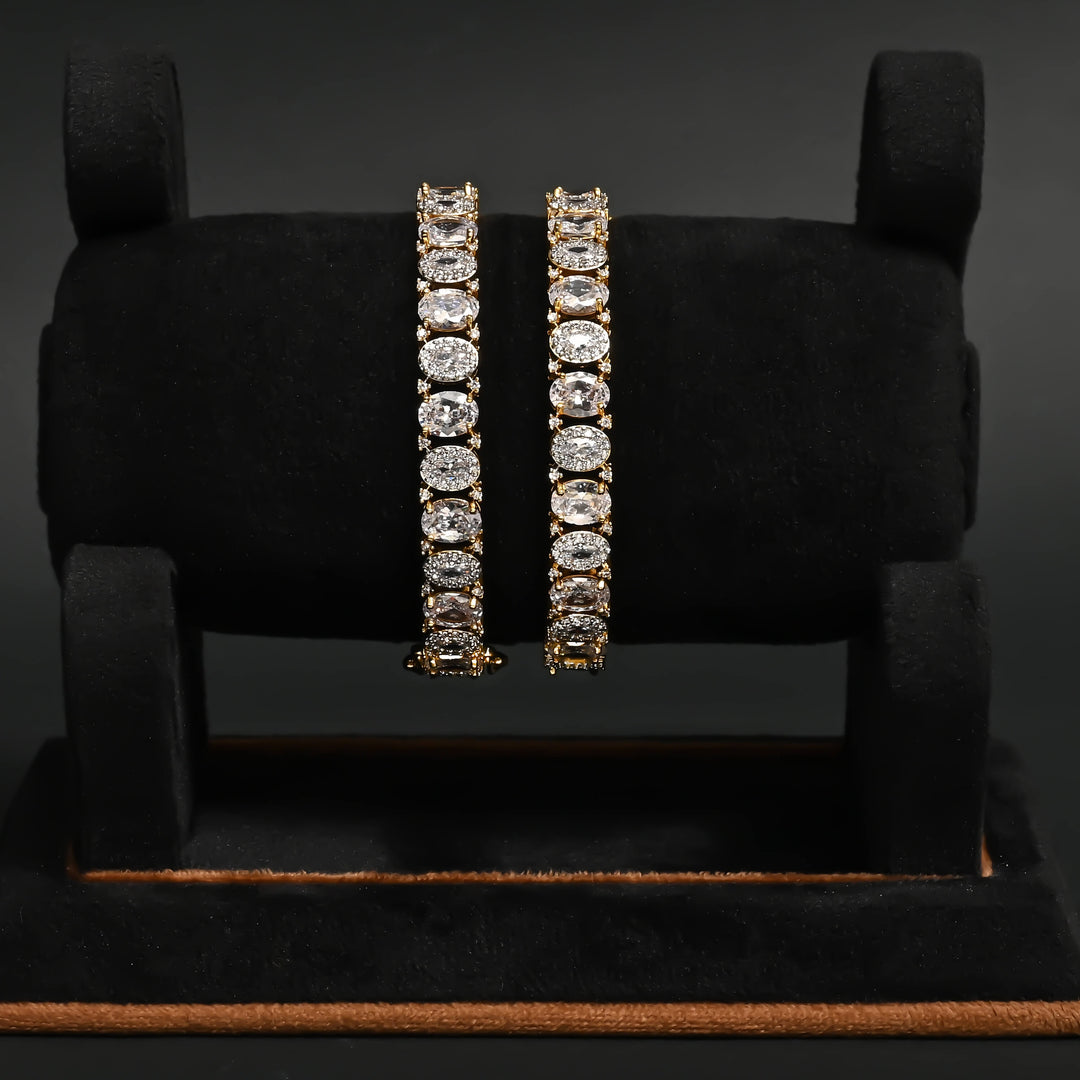 CZ Diamond Finish Bangles