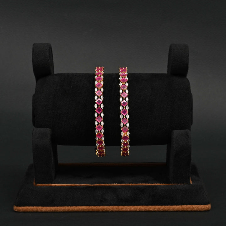 CZ Ruby Bangles