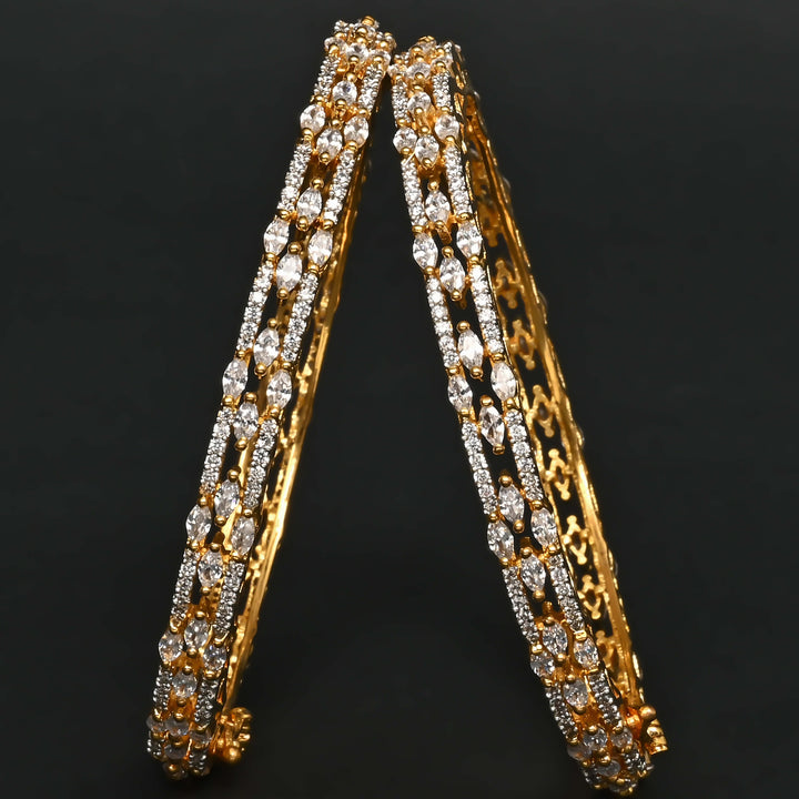 CZ Diamond Finish Bangles