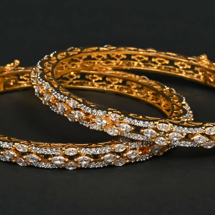 CZ Diamond Finish Bangles