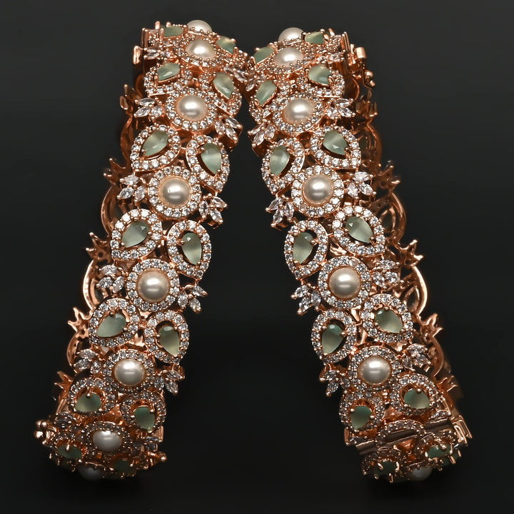 CZ Rose Gold Bangles