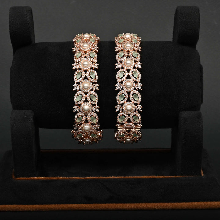 CZ Rose Gold Bangles