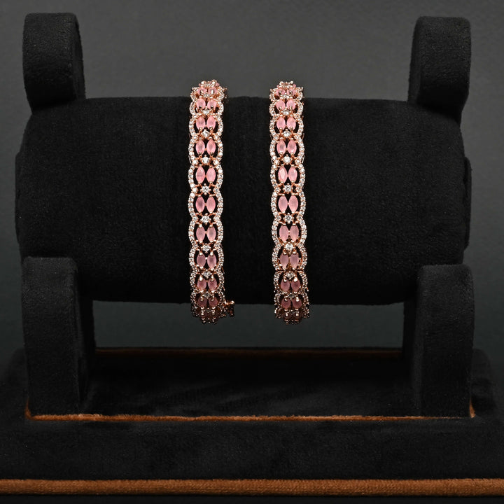CZ Rose Gold Bangles