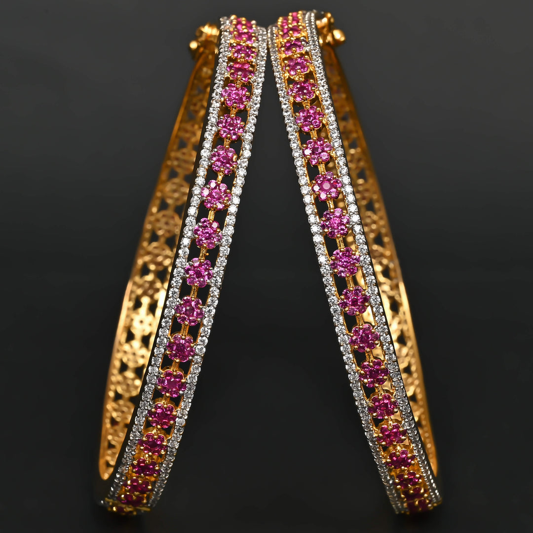 CZ Ruby Bangles