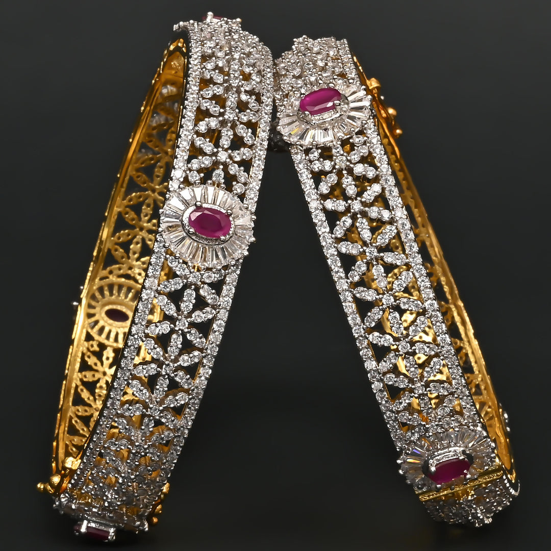 CZ Ruby Bangles