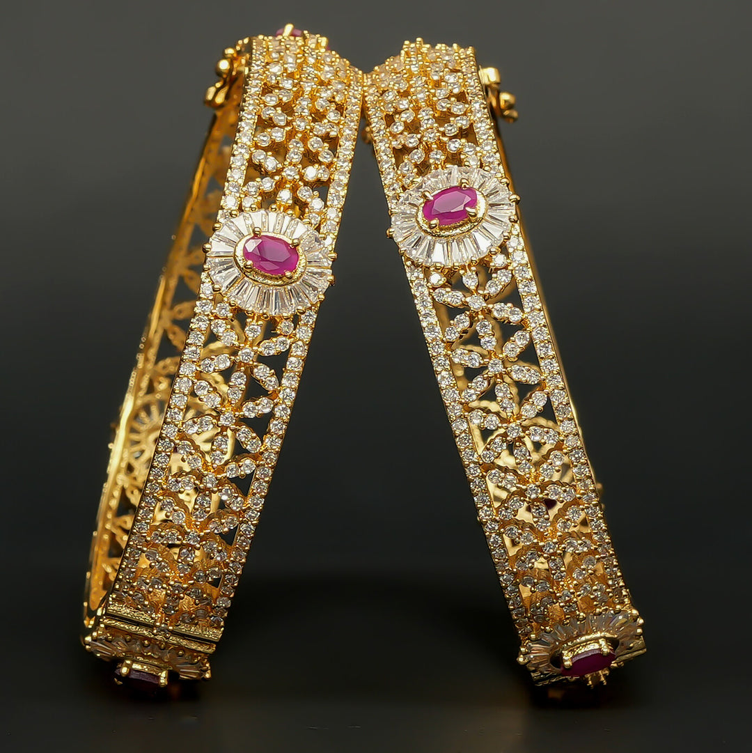 CZ Ruby Bangles