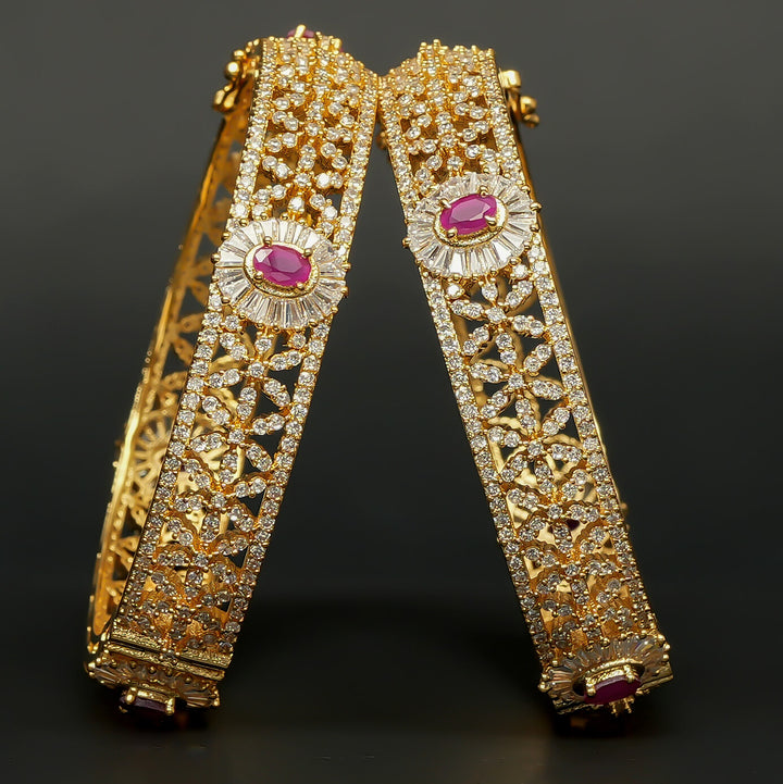 CZ Ruby Bangles
