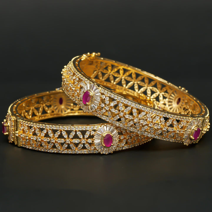 CZ Ruby Bangles