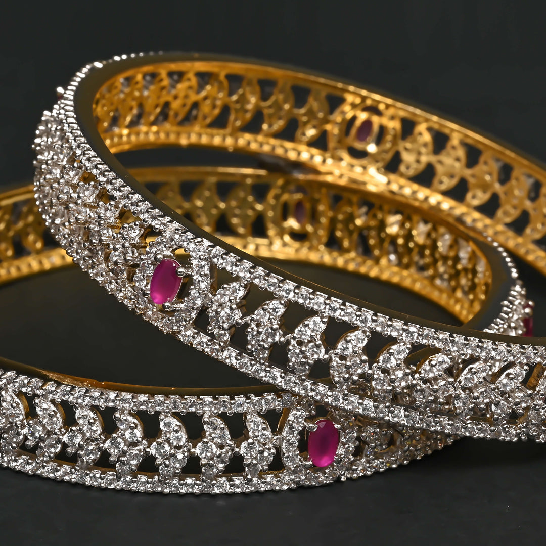 CZ Ruby Bangles