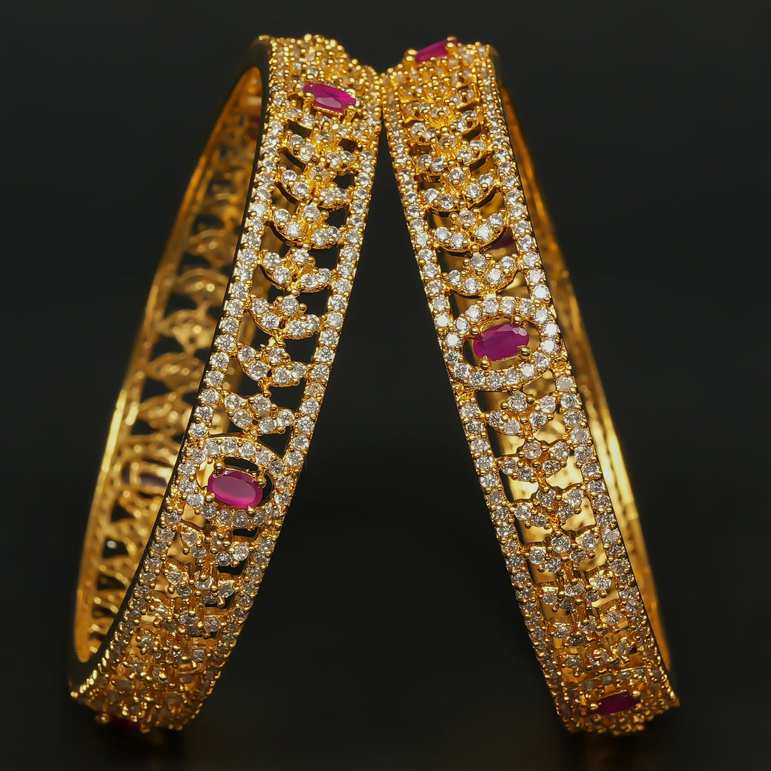 CZ Ruby Bangles