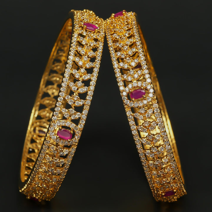 CZ Ruby Bangles