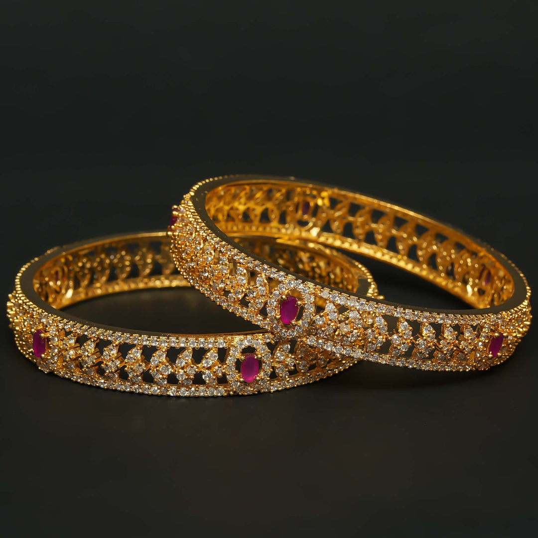 CZ Ruby Bangles